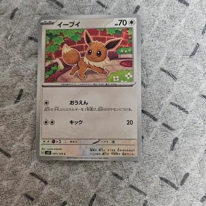 [BUNJANG] Pokemon Eevee Card (Japanese Version) / 일판 포켓몬 카드 이브이 카드