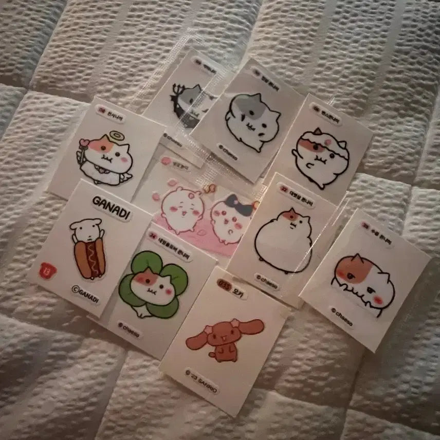 [BUNJANG] Sanrio Ganadi Chikawa Sticker Collection / 쫀냐미 산리오 가나디 치이카와 띠부실