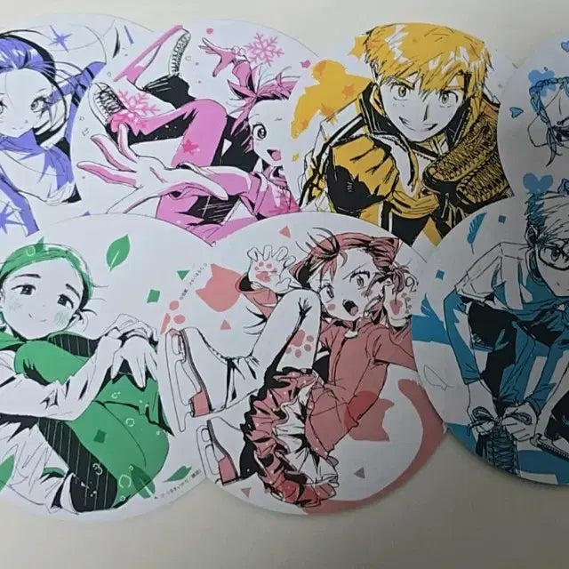 [BUNJANG] Medalist Paper Coaster Bundle Set (Inori, Hikaru, Tsukasa, Mike) / 메달리스트 종이 코스터 이노리 히카루 츠카사 미케 등 일괄