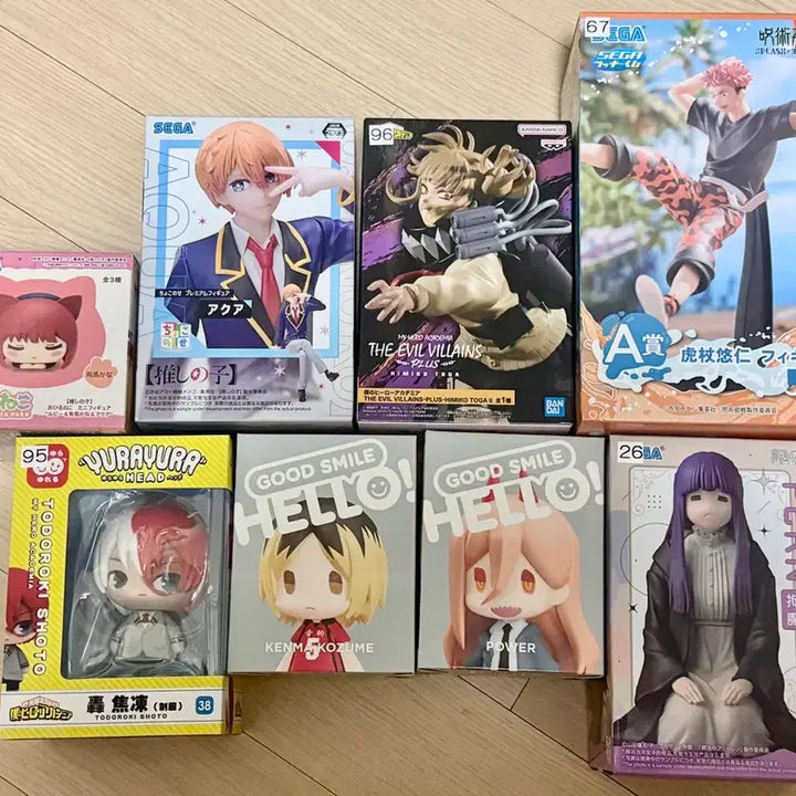 [BUNJANG] Anime Figures Bundle Set (9 Types) - Good Smile, Sega, Banpresto / [일괄만] 오늘만할인! 총9종!! 나히아 주술회전 등 피규어 세트 굿스마일 세가 반프레스토