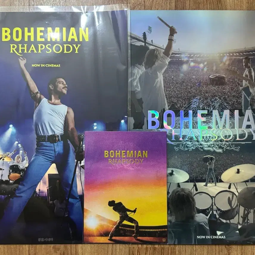 [BUNJANG] Bohemian Rhapsody Cine Archive Poster &amp; Art Card Set / 보헤미안 랩소디 시네 아카이브+광음 포스터+아트카드