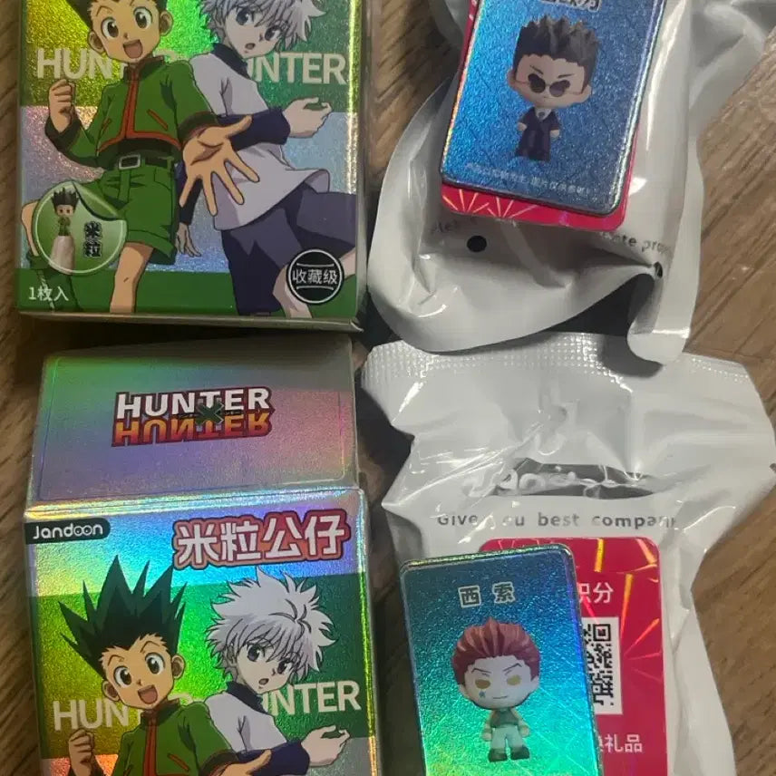 [BUNJANG] Hunter x Hunter Rice Ball Figure Bundle Set - Leorio, Hisoka (Sealed) / 일괄, 미개봉) 헌터헌터 쌀알 피규어 레오리오, 히소카