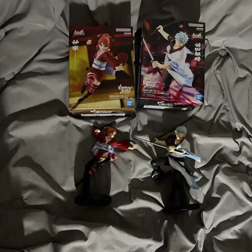 [BUNJANG] Gintama Yoshirawa Kintoki Kagura Figure Set / 급처) 은혼 요시와라 킨토키 카구라 피규어 세트