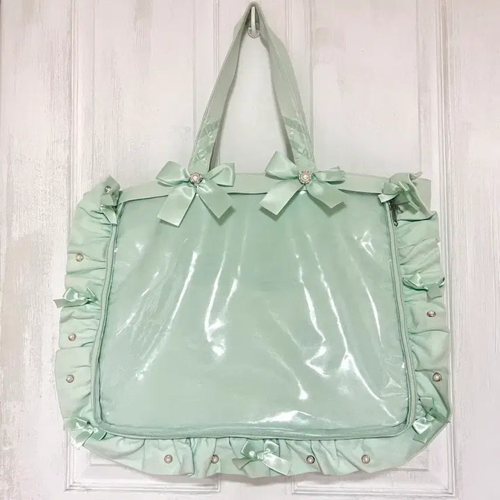[BUNJANG] Zakamat A3 5th Anniversary Ita Bag (Mint) / 자카마트 a3 5주년 이타백 민트 덕질가방 굿즈 수납 투명창 pvc 가방