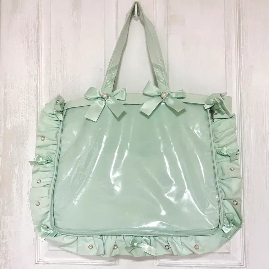 [BUNJANG] Zakamat A3 5th Anniversary Ita Bag (Mint) / 자카마트 a3 5주년 이타백 민트 덕질가방 굿즈 수납 투명창 pvc 가방
