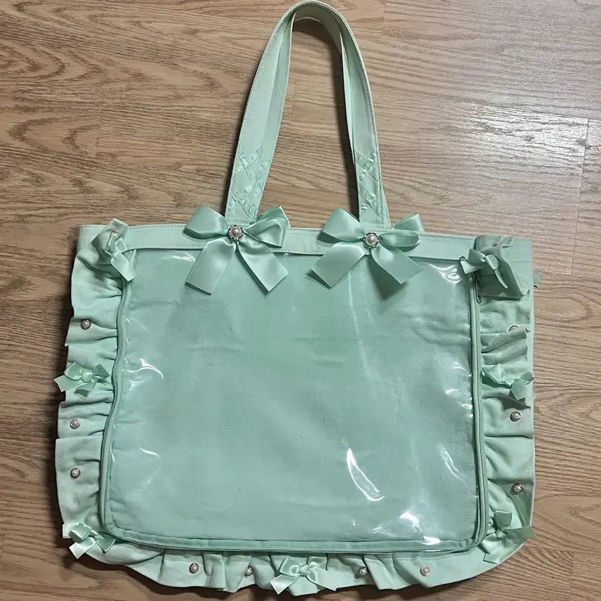 [BUNJANG] Zakamat A3 5th Anniversary Ita Bag (Mint) / 자카마트 a3 5주년 이타백 민트 덕질가방 굿즈 수납 투명창 pvc 가방