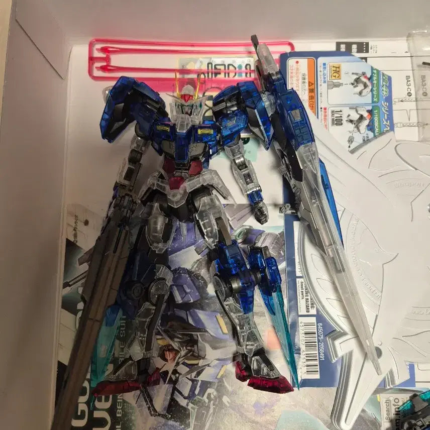 [BUNJANG] Bandai MG Gundam 00 Seven Sword/G Clear Color Limited Edition / 반다이 MG 건담 00 세븐소드/G 클리어 컬러 한정판