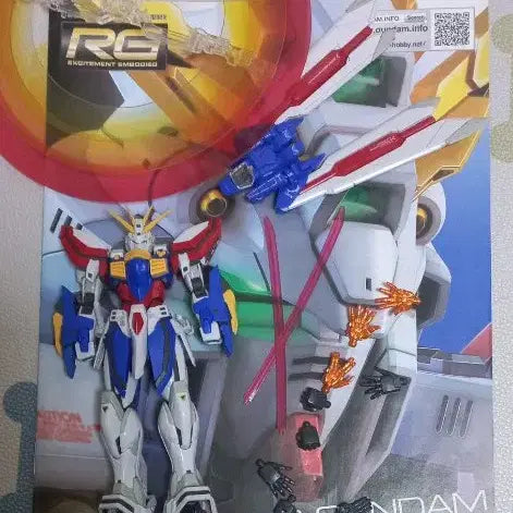 [BUNJANG] RG God Gundam (Burning Ver.), Crimson Typhoon Model Kit / =가조립= 갓(버닝) 건담 ,퍼시픽 림 크림슨 타이푼