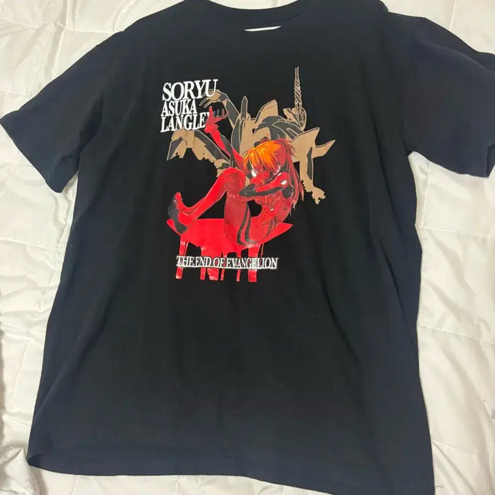 [BUNJANG] Evangelion Asuka Langley Soryu T-Shirt / 신세기 에반게리온 소류 아스카 랑그레이 반팔 티셔츠