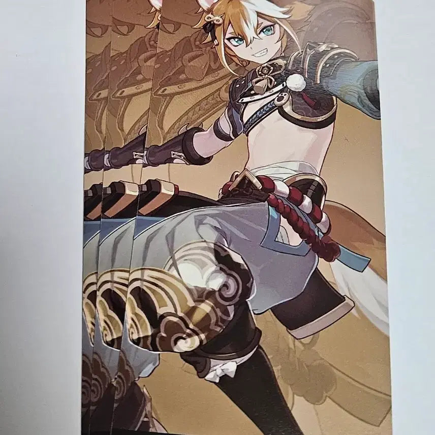 [BUNJANG] Genshin Impact Gorou Tear-off Standee / 원신 티어오프 고로