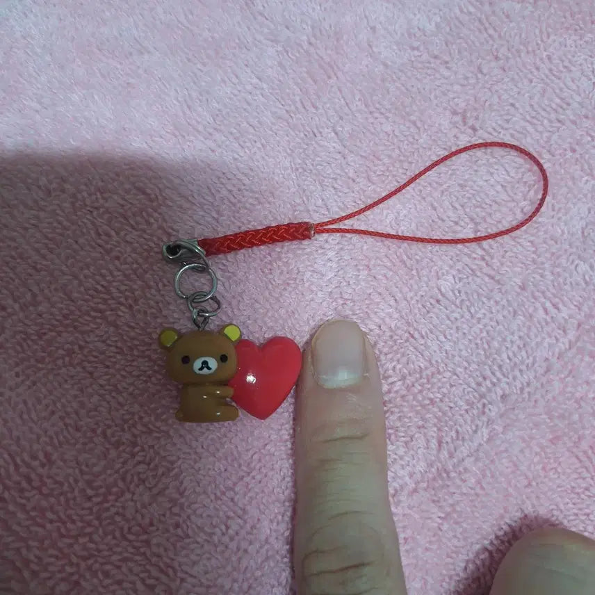[BUNJANG] Vintage Rilakkuma Heart Charm / 고전))리락쿠마 하트 키링