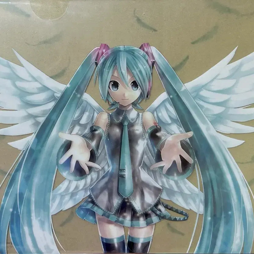 [BUNJANG] Vocaloid Hatsune Miku KEI Angel Illustration Clear File / 보컬로이드 하츠네 미쿠 KEI 천사 일러스트 클리어파일 미소녀