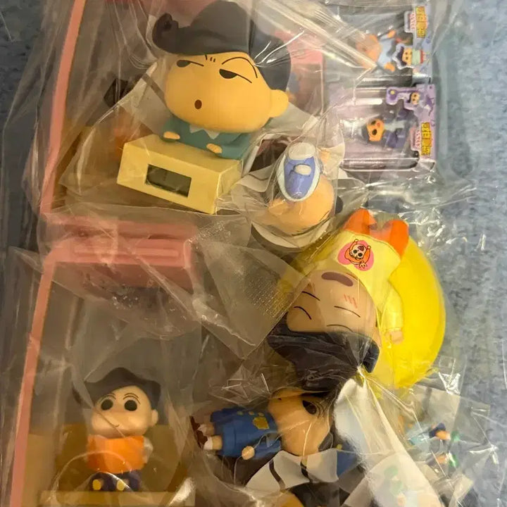 [BUNJANG] Crayon Shin-chan Tetsuo Figure &amp; Keyring Bundle Set / 짱구는못말려 철수피규어&amp;키링 일괄세트