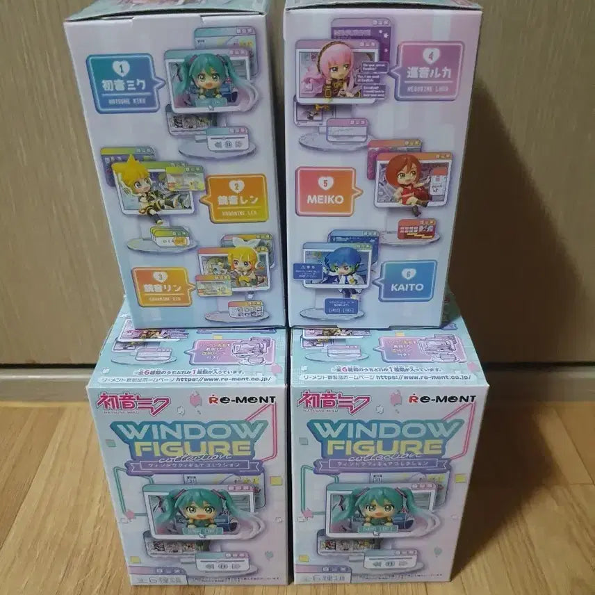[BUNJANG] Re-Ment Hatsune Miku Window Figure Collection (6 Types) / 리멘트 하츠네미쿠 윈도우 피규어 컬렉션 6종