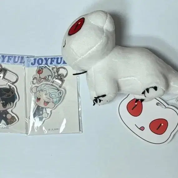 [BUNJANG] Bookstore Alarm Lizard Gerong Plush Doll &amp; Kim Sol-eum / Lee Ja-heon Acrylic Keyrings (Unsealed) / [괴담출근] 책상위 도마뱀 친구 게롱 인형 택 포함 미개봉 김솔음 이자헌 비공식 아크릴 키링 비공굿 양도 판매 처분 급처