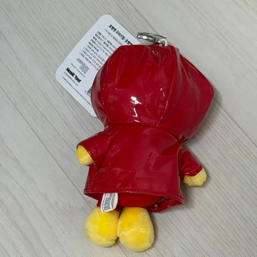[BUNJANG] Anpanman Red Raincoat Plush Keychain (Approx. 13cm) / 호빵맨 앙팡맨 빨간색 우비 약 13cm 인형 키링