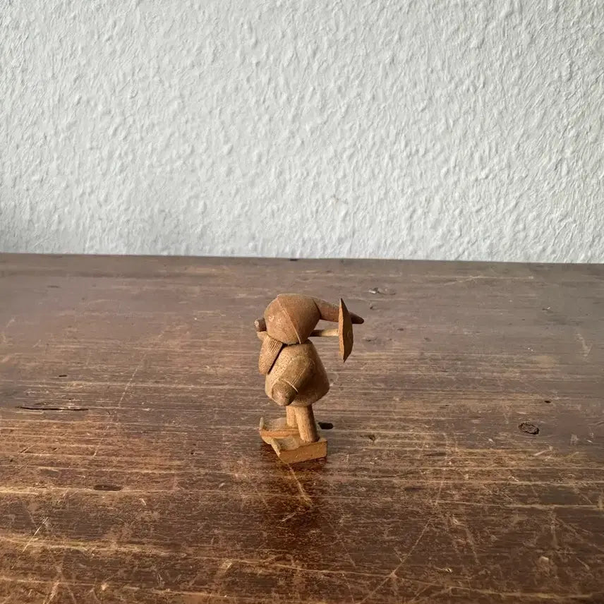 [BUNJANG] German Vintage Handmade Wood Gnome Figurine / 독일)빈티지 우드 요정(핸드메이드)