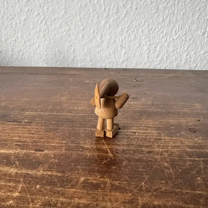 [BUNJANG] German Vintage Handmade Wood Gnome Figurine / 독일)빈티지 우드 요정(핸드메이드)