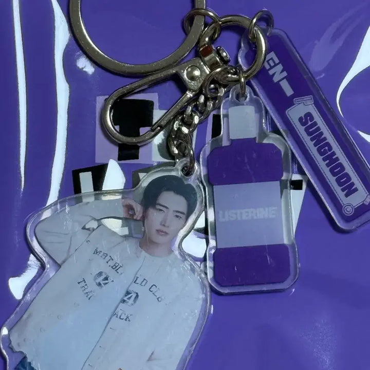 [BUNJANG] Listerine ENHYPEN Sunghoon Keyring / 리스테린 엔하이픈 성훈 키링