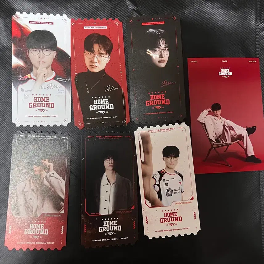 [BUNJANG] T1 Faker Home Ground Ticket + Postcard Set / 티원 홈그라운드 페이커 티켓 + 엽서 세트