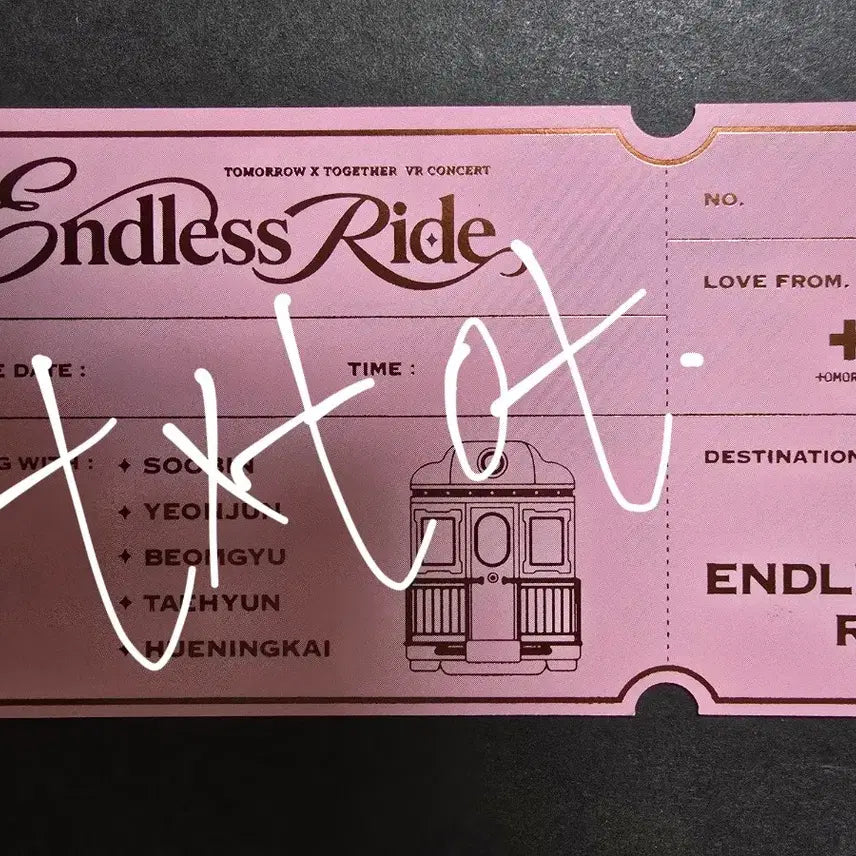 [BUNJANG] TXT TOMORROW X TOGETHER ENDLESS RIDE VR Concert Official Ticket / 투바투 txt 투모로우바이투게더 ENDLESS RIDE VR 콘서트 공식 티켓