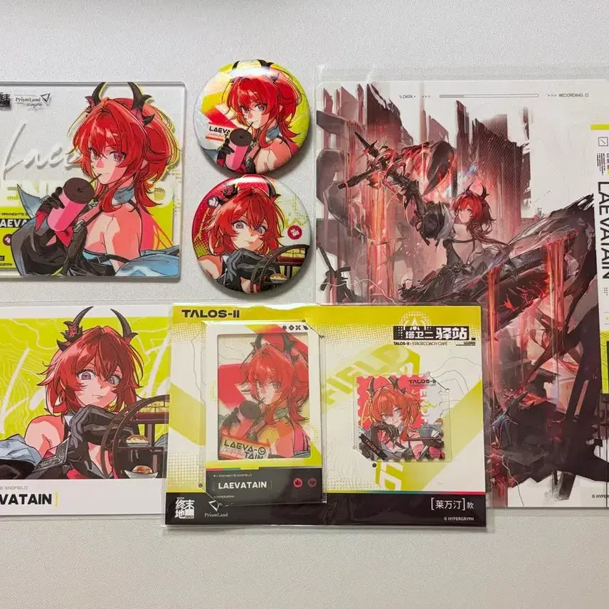 [BUNJANG] Arknights Endfield Levantine Surtr Prismland Acrylic Coaster, Badges, Postcards, and Photocard Set / 명일방주 엔드필드 레바테인 수르트 프리즘랜드 뱃지 아크릴 코스터 엽서