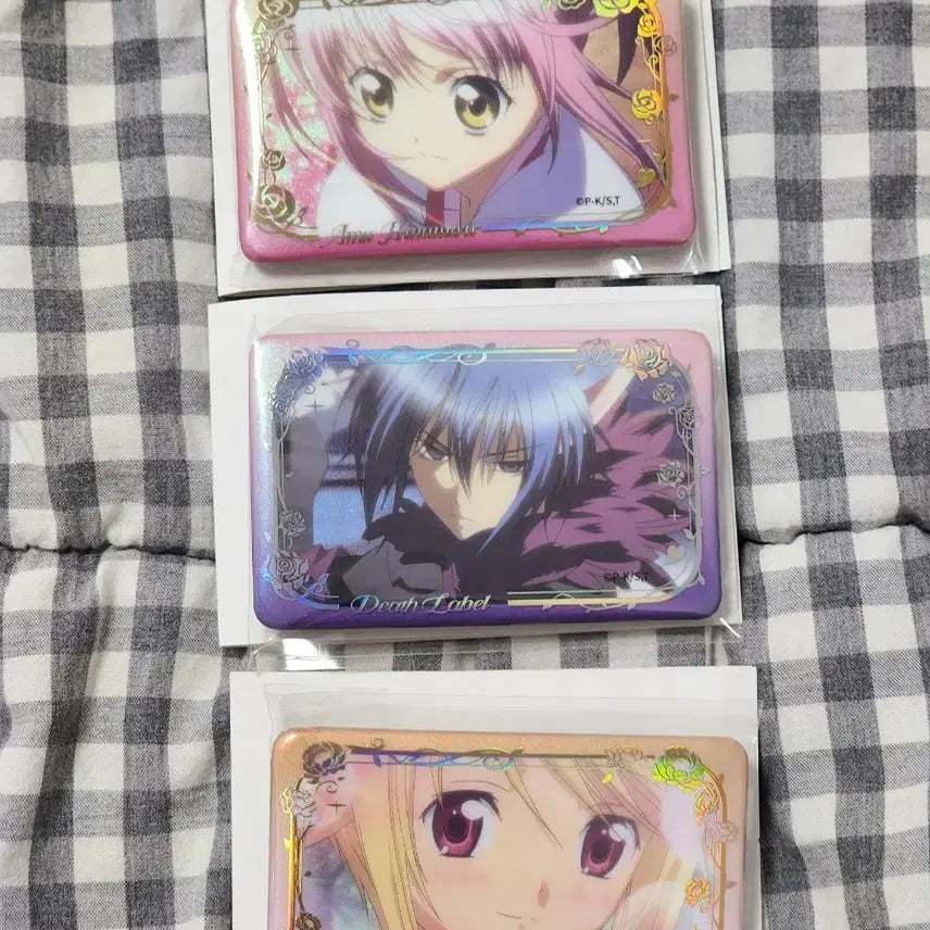 [BUNJANG] Cardcaptor Sakura Square Can Badge Set (3 Types) - Tomoyo, Rima, Yuuki / 캐릭캐릭체인지 사각 캔뱃지 3종 일괄 / 아무 토마 루이