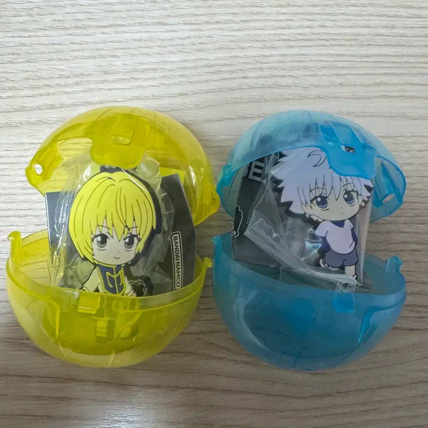 [BUNJANG] Hunter x Hunter Killua &amp; Kurapika Rubber Strap Keychain Bundle / 헌터헌터 러버 스트랩 키링 키르아 크라피카 일괄