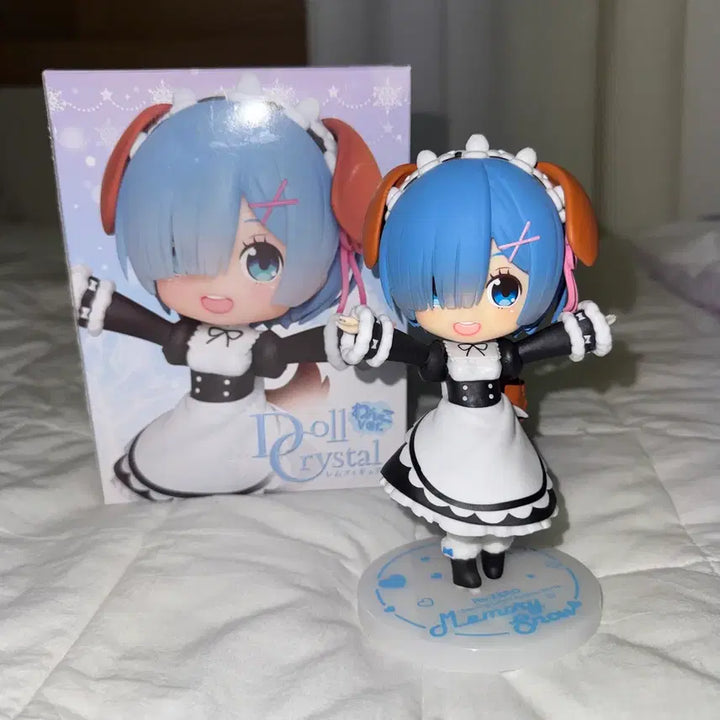 [BUNJANG] Re:Zero Rem Crystal Dress Dog Figure / 리제로 렘 크리스탈 돌 강아지 피규어