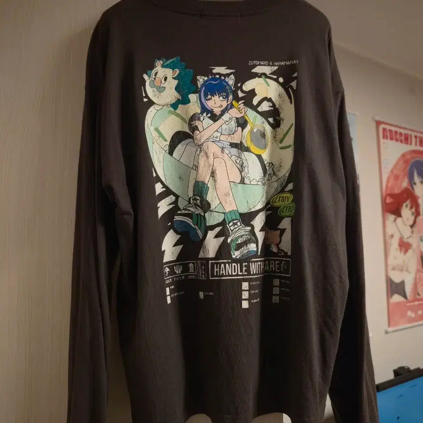 [BUNJANG] Zutto Mayo Zutto Maruki Collaboration Long-Sleeve T-Shirt (L) / 즛토마요 즛토마루키 콜라보 긴팔 티셔츠 L 판매합니다