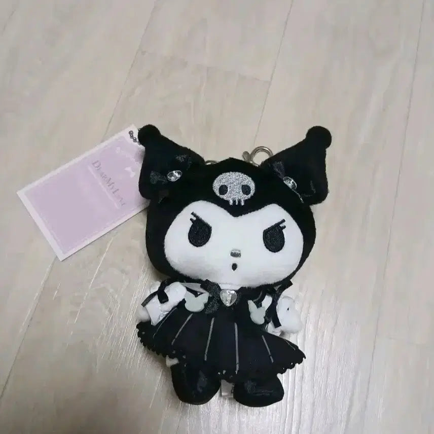 [BUNJANG] Sanrio Dear My Love Kuromi Mascot Plush Keychain / 산리오 디어마이러브 디마럽 쿠로미 마스코트 인형 키링