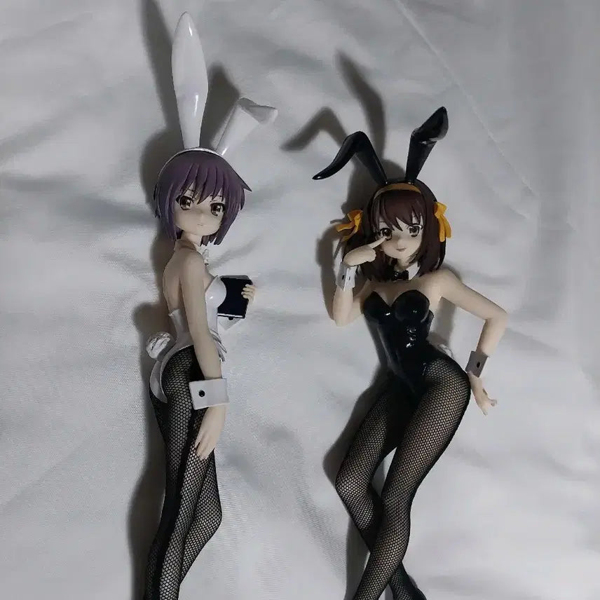 [BUNJANG] Bicute Bunny Girl Figure Set Nagato Yuki / 스즈미야 하루히 비큐트 버니 미소녀 피규어 바니걸 세트 Bicute 애니 2종 일괄 세트 나가토 유키
