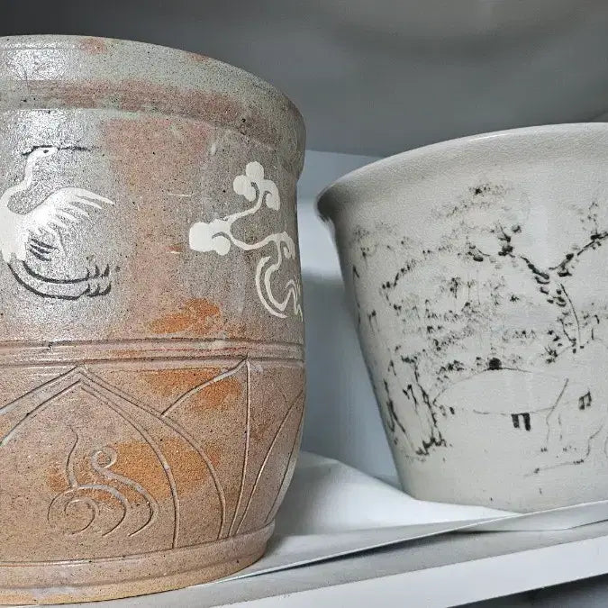 [BUNJANG] Shin Jeong-hee Painting Vase / 신정희 화분