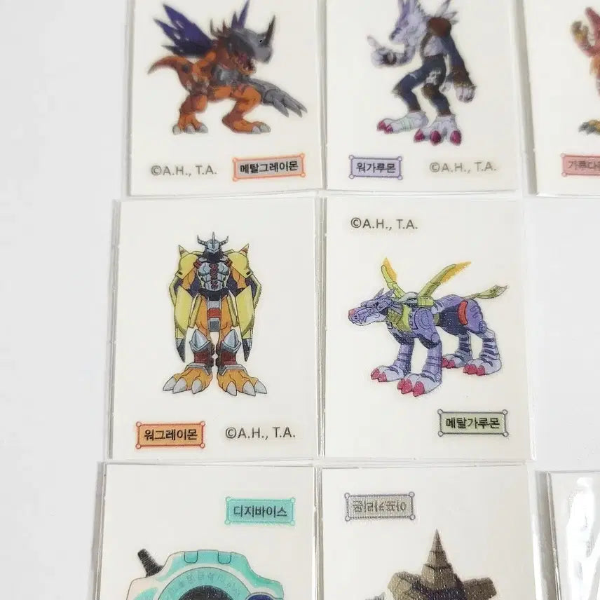 [BUNJANG] Digimon Disc Sticker Full Set (All Variants, Including WarGreymon / MetalGarurumon) / 디지몬 띠부씰 풀세트 전종 ( 워그레이몬 / 메탈가루몬 포함 )