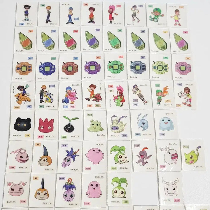 [BUNJANG] Digimon Disc Sticker Full Set (All Variants, Including WarGreymon / MetalGarurumon) / 디지몬 띠부씰 풀세트 전종 ( 워그레이몬 / 메탈가루몬 포함 )