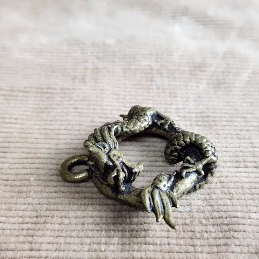 [BUNJANG] Brass Dragon Pendant Keychain Accessory / 황동 용 펜던트. 키고리 펜던트