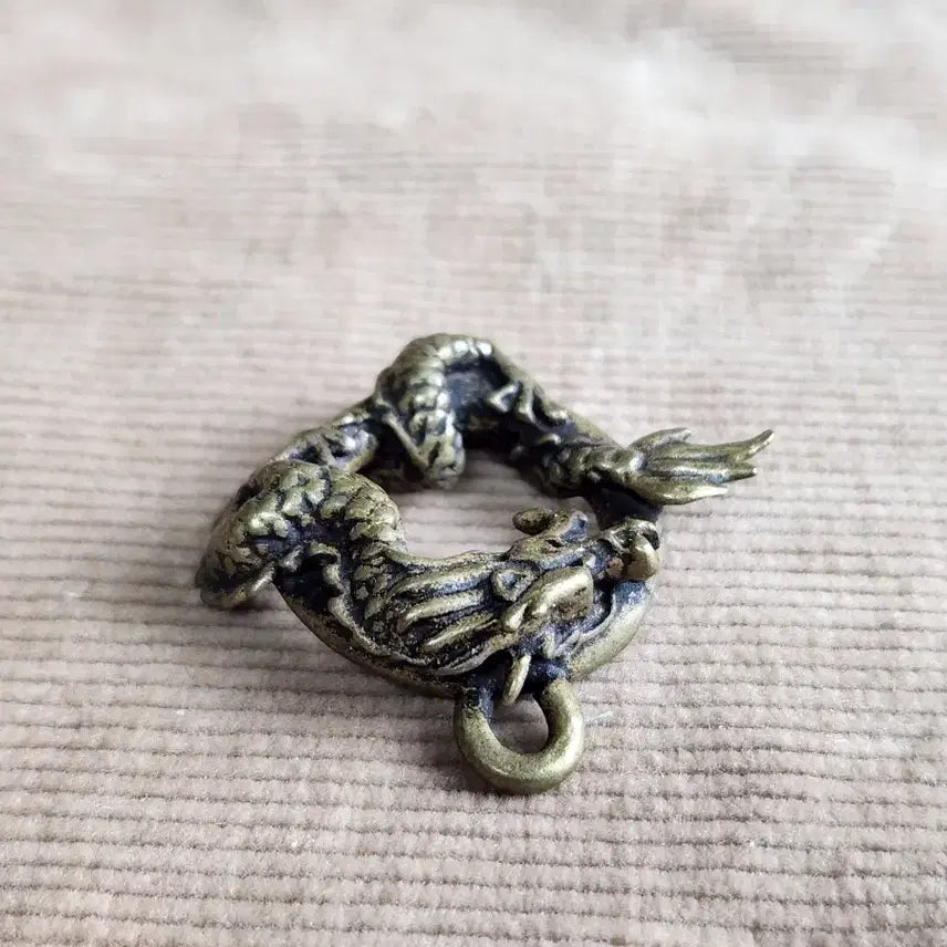 [BUNJANG] Brass Dragon Pendant Keychain Accessory / 황동 용 펜던트. 키고리 펜던트