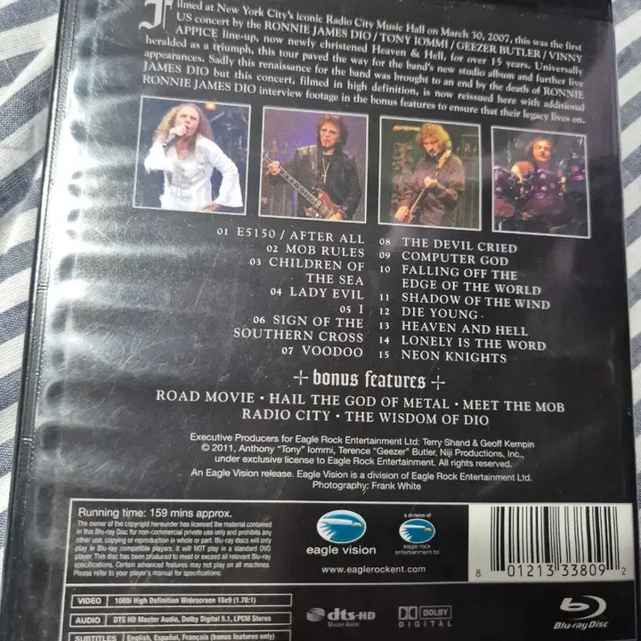 [BUNJANG] Heaven &amp; Hell Live at Radio City Music Hall 2007 Blu-ray / 헤븐앤 헬 live radio city music he&