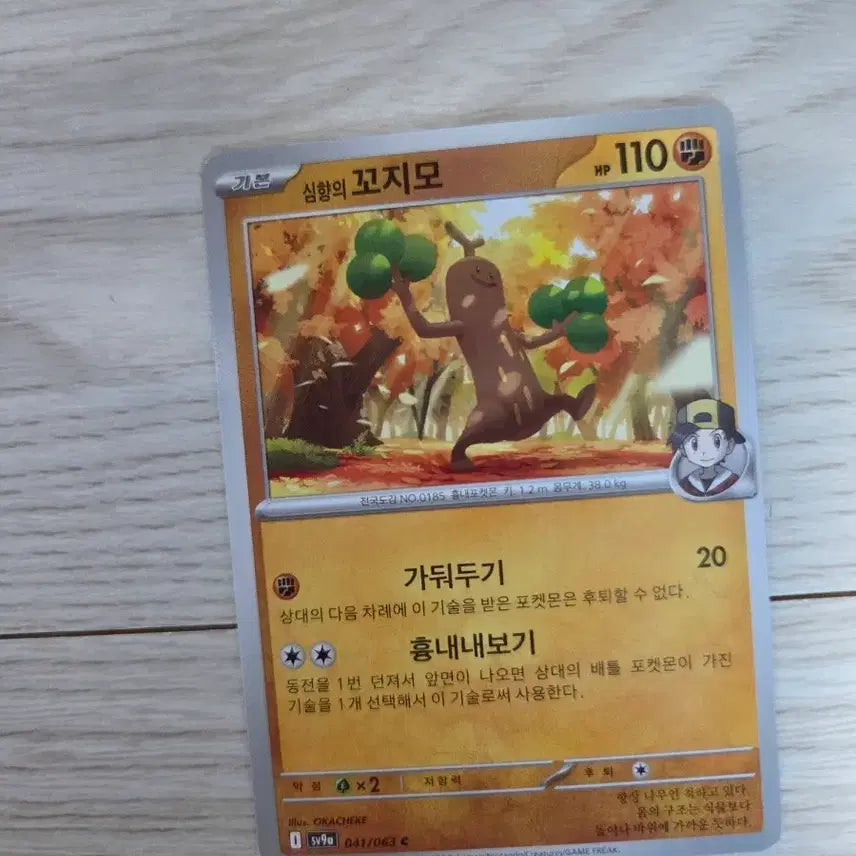 [BUNJANG] Shim Hyang Ggoji-mo 110 HP Pokemon Card / 심향의 꼬지모 110 HP 포켓몬 카드