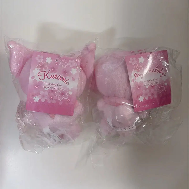 [BUNJANG] Sanrio 2025 Sakura Mascot Keychain - My Melody &amp; Kuromi Bundle Set / 산리오 2025 사쿠라 마스코트 키링 마이멜로디 쿠로미