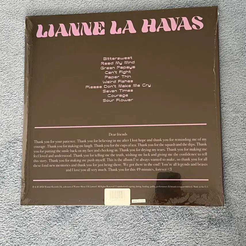 [BUNJANG] Lianne La Havas Mint Green Limited Edition LP (Sealed) / Lianne La Havas 리안라하바스 민트그린컬러 한정판 LP 미개봉