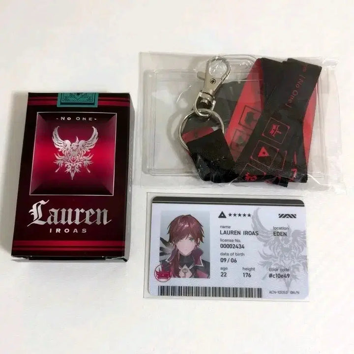 [BUNJANG] NIJISANJI Lauren Iroas No one Limited Edition A Album Bonus Memo Pad + Guard Unit License Card Goods Set / 니지산지 로렌 이로아스 No one 초회A 앨범 한정 특전 메모장+경비부대 라이센스 카드 굿즈 세트