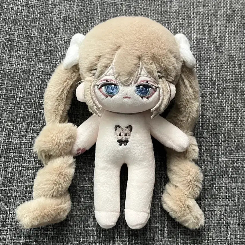 [BUNJANG] 10cm Long-Body Ragdoll Cat Plush Doll (No Original Features) / 10cm 무속성 솜인형 롱바디 렉돌쮸비