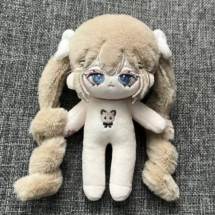 [BUNJANG] 10cm Long-Body Ragdoll Cat Plush Doll (No Original Features) / 10cm 무속성 솜인형 롱바디 렉돌쮸비