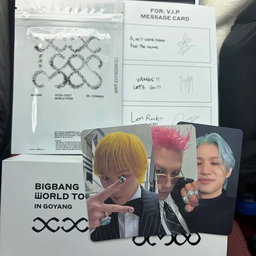 [BUNJANG] BIGBANG World Tour Goyang Message Card Photocard Set / 빅뱅 월드투어 고양 메시지 카드 포토카드 세트
