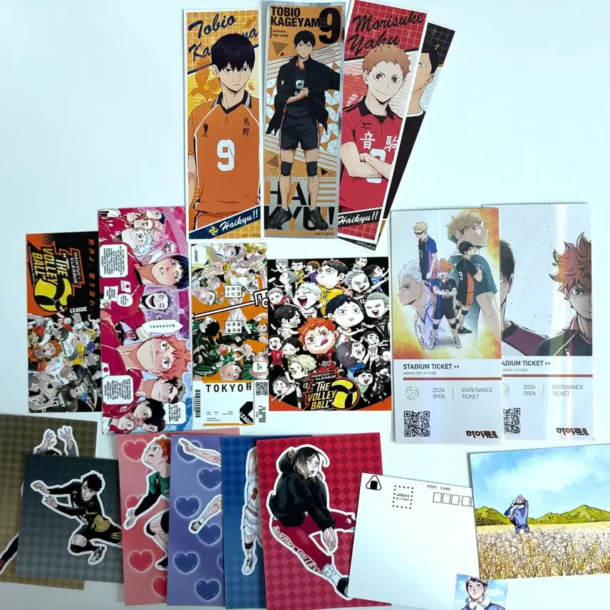 [BUNJANG] Haikyu!! Postcard Ticket Bundle Set / 하이큐 엽서 티켓 등 일괄