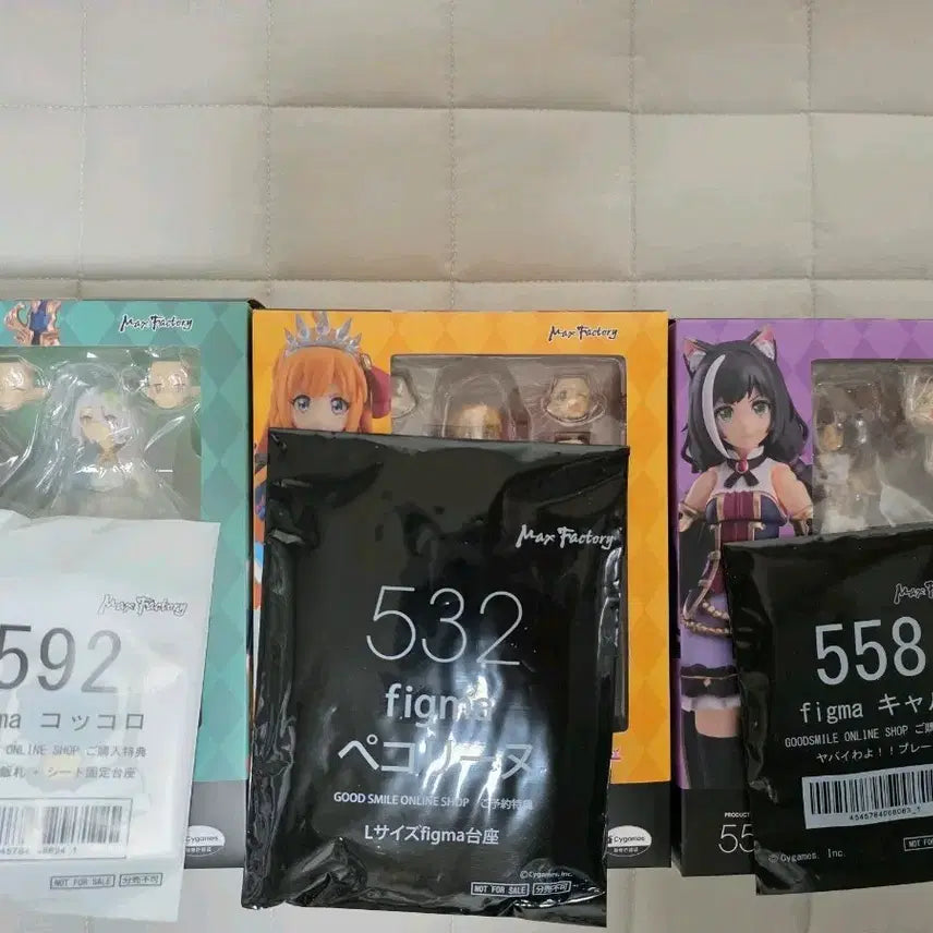 [BUNJANG] Good Smile Company Figma Princess Connect! Re: Dive Character Set (Kokoro, Pecorine, Kyaru) - Sealed w/ Bonus / 피그마 프린세스 커넥트 미개봉 특전 포함 일괄
