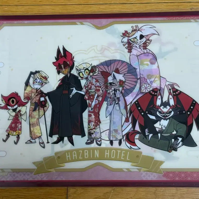 [BUNJANG] Hazbin Hotel Animate Fair Kimono Clear File / 해즈빈호텔 애니메이트페어 기모노 클리어파일