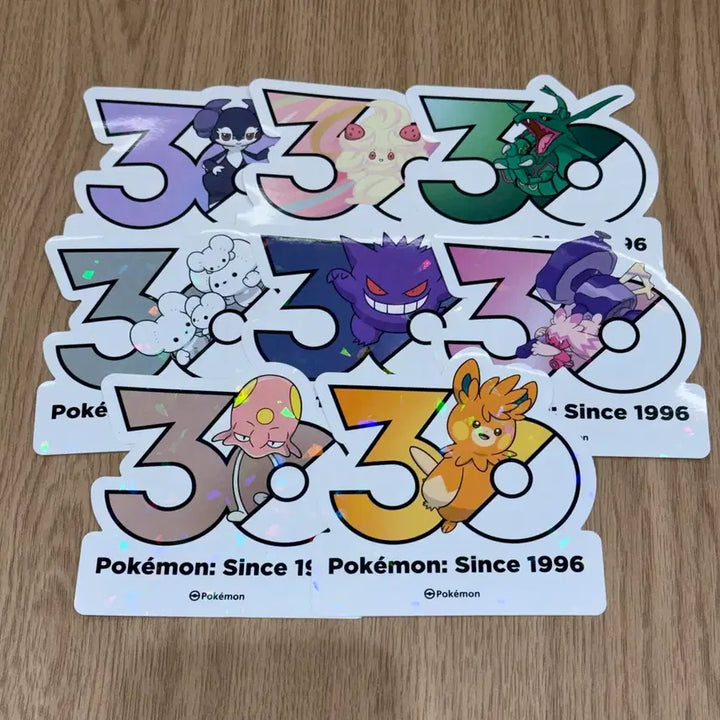 [BUNJANG] Pokemon 30th Anniversary Stickers / 포켓몬 30주년 스티커