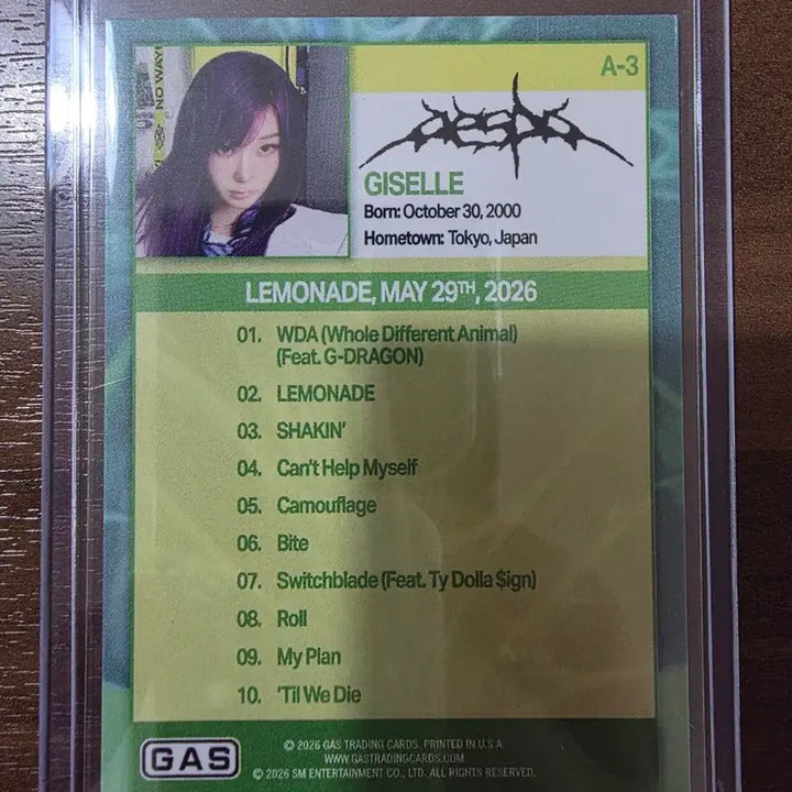 [BUNJANG] aespa Giselle Trading Photocard / GAS X AESPA(에스파) 포토카드 지젤 (GISELLE)